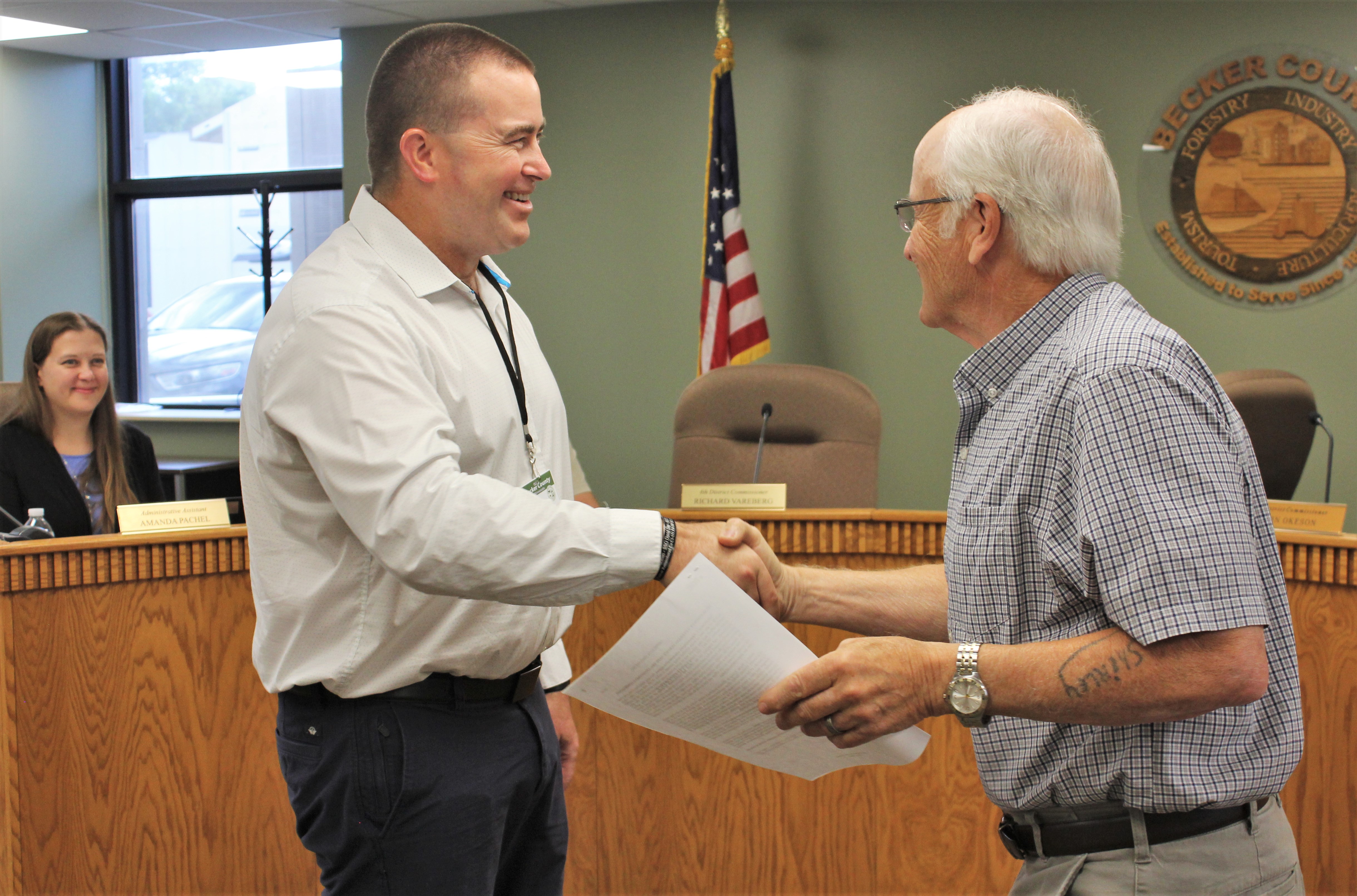Becker County board swears in new veterans service officer - Vimarsana News