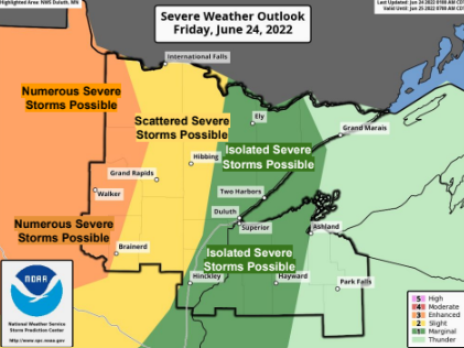 More storms expected Friday, June 24 in Brainerd lakes area - Vimarsana News