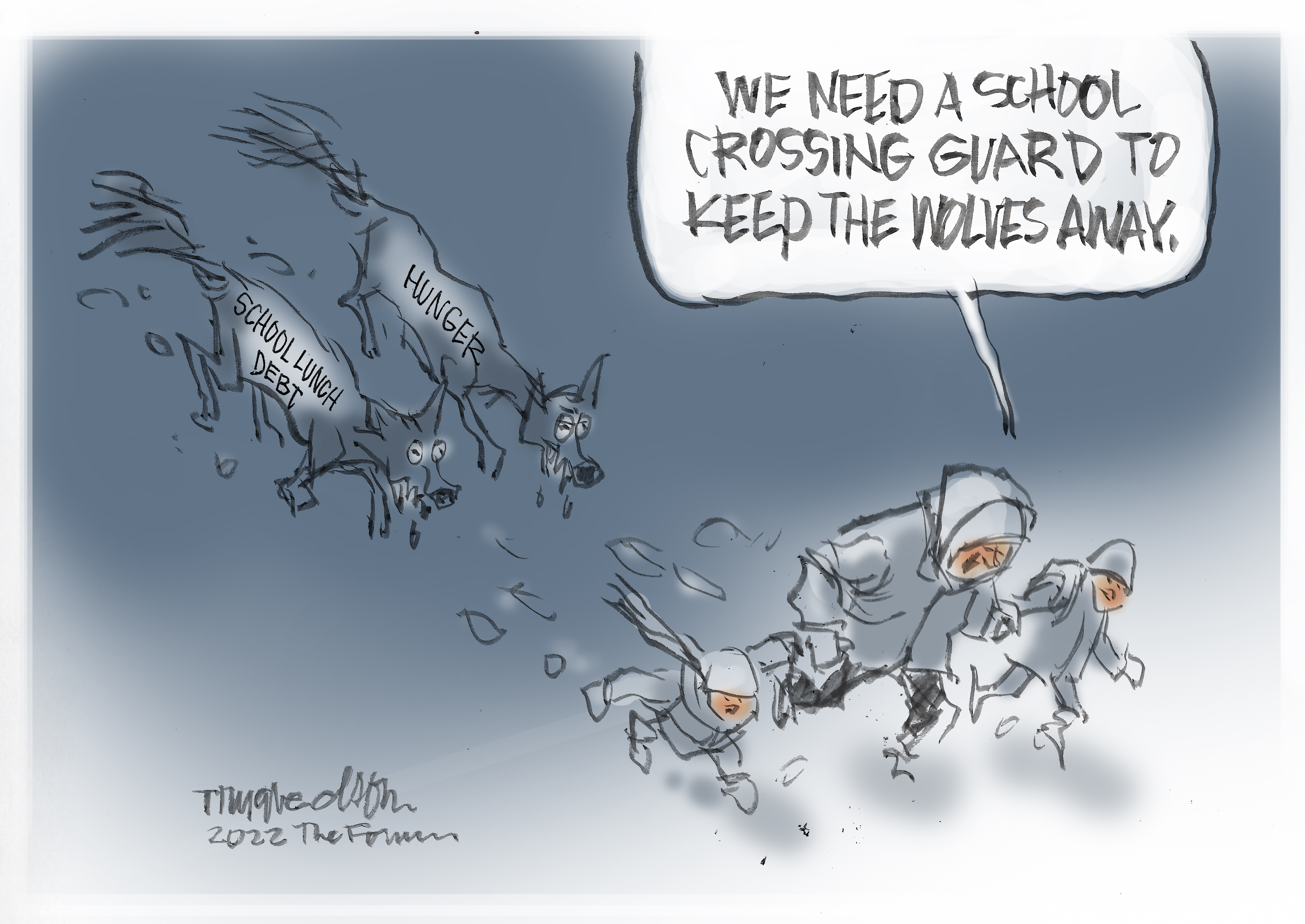 Trygve Olson cartoon: Keeping the wolves away - Vimarsana News