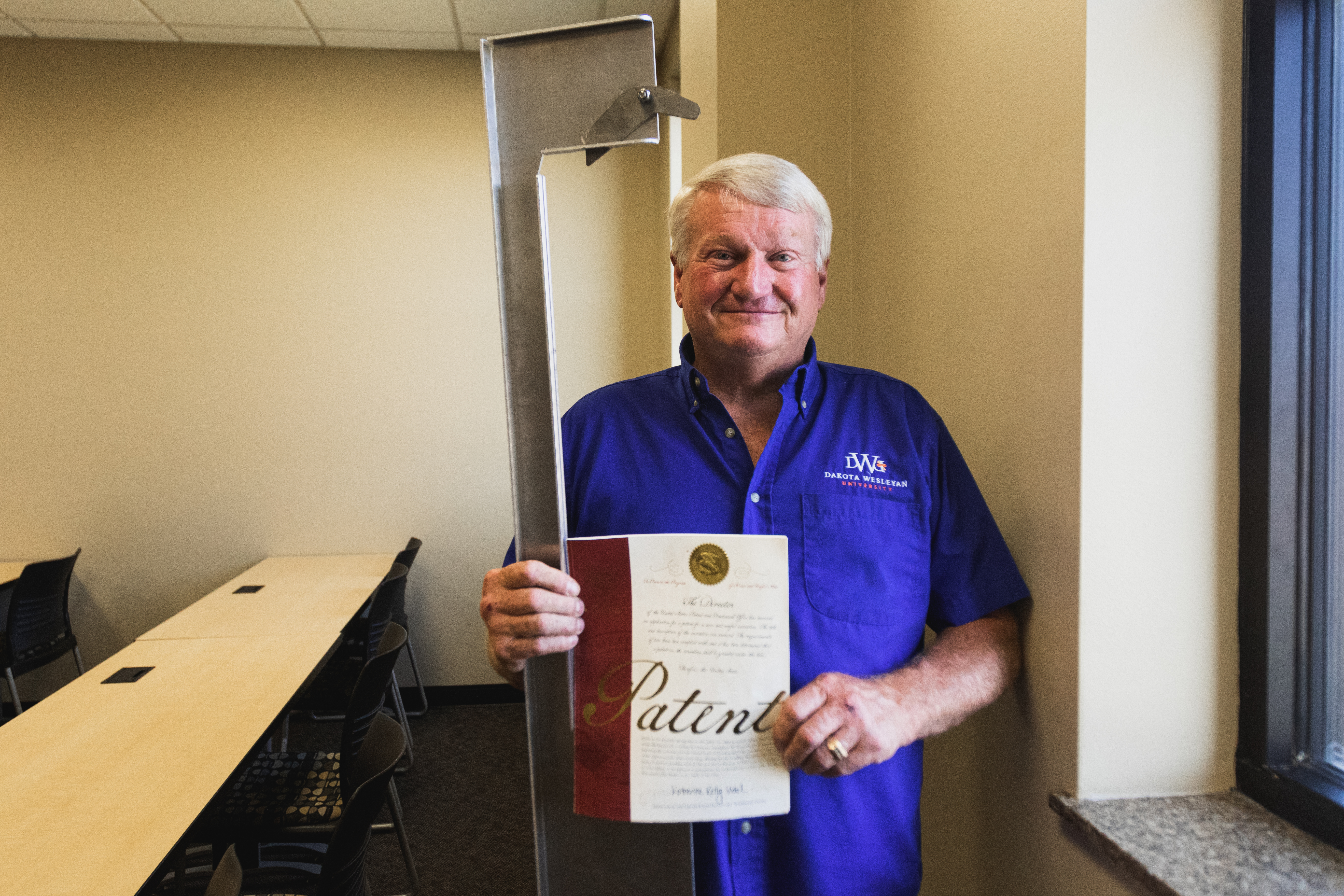Dakota Wesleyan's 'resident fix-it guy' designs school shooting safety device - Vimarsana News