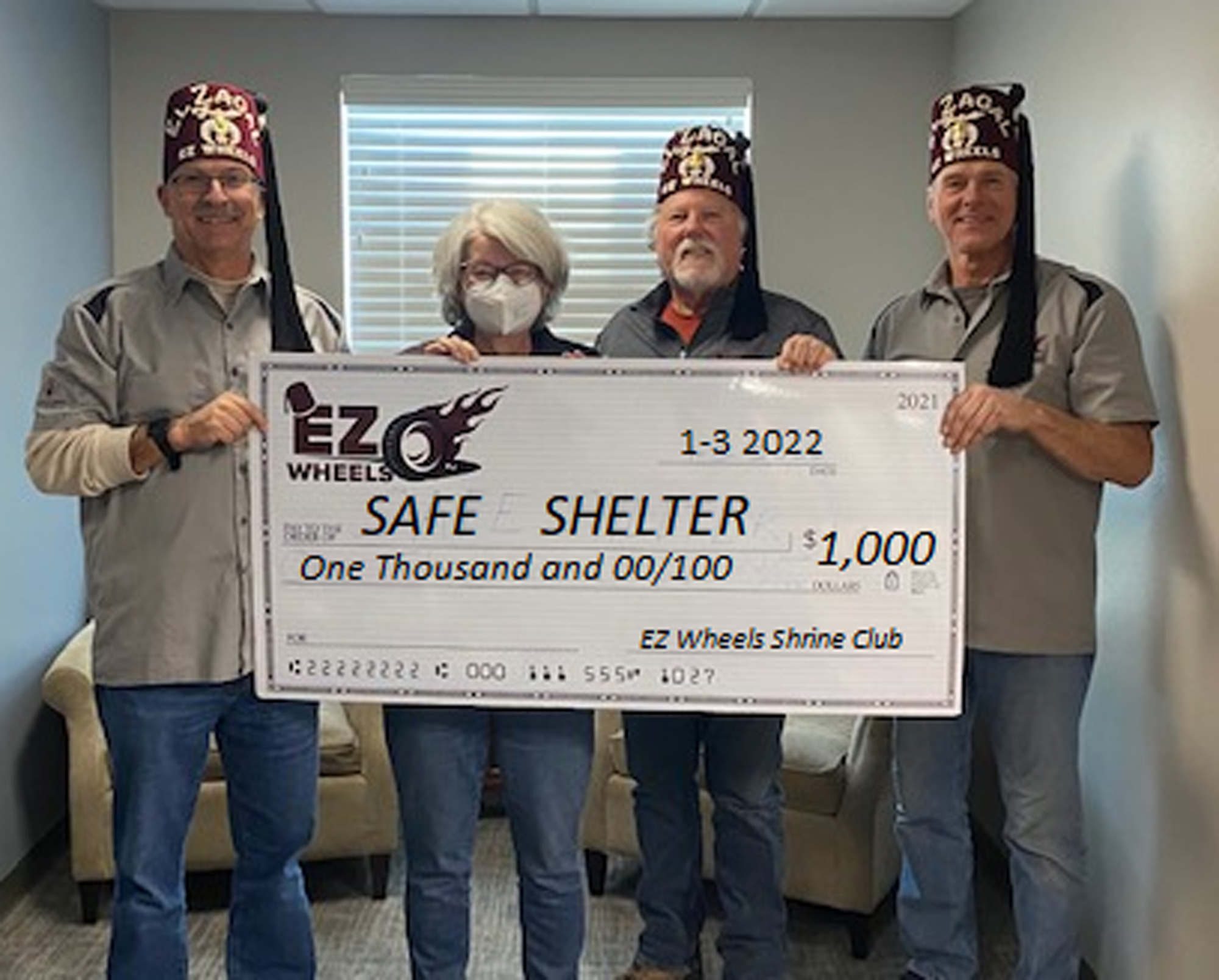 EZ Wheels Shrine Club donates funds to organizations - Vimarsana News