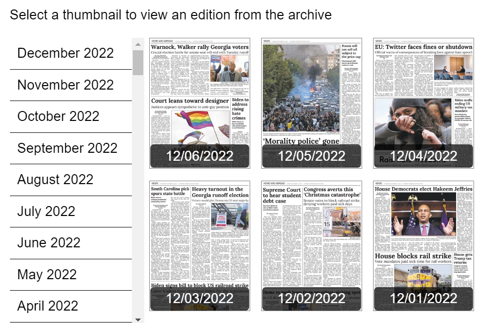E-paper highlights: Dec. 1-7, 2022, headlines in the Echo Journal e-papers - Vimarsana News