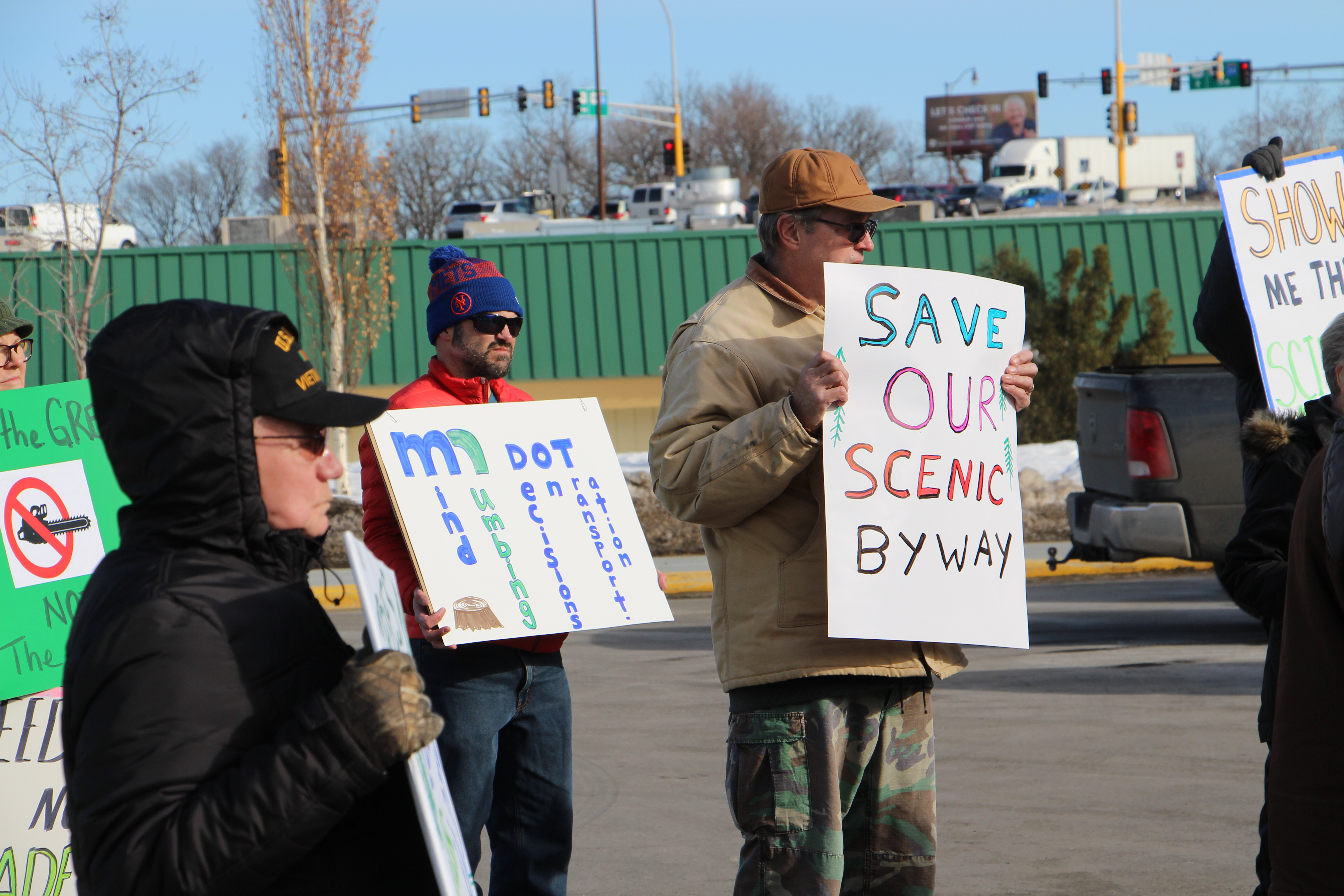 Protesters at MnDOT in Detroit Lakes demand immediate halt to Hwy. 34 logging - Vimarsana News