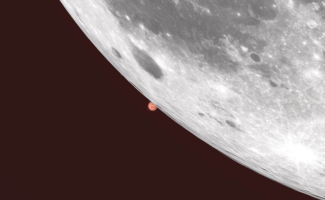 Astro Bob: Peekaboo! Full Moon hides Mars - Vimarsana News