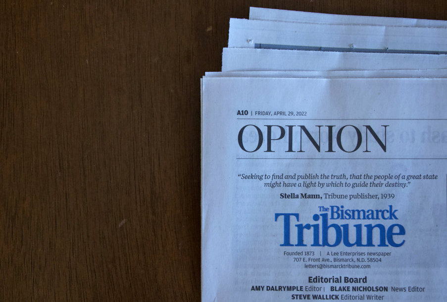 Bismarck Tribune publisher's name scrubbed from newspaper, prompting speculation - Vimarsana News