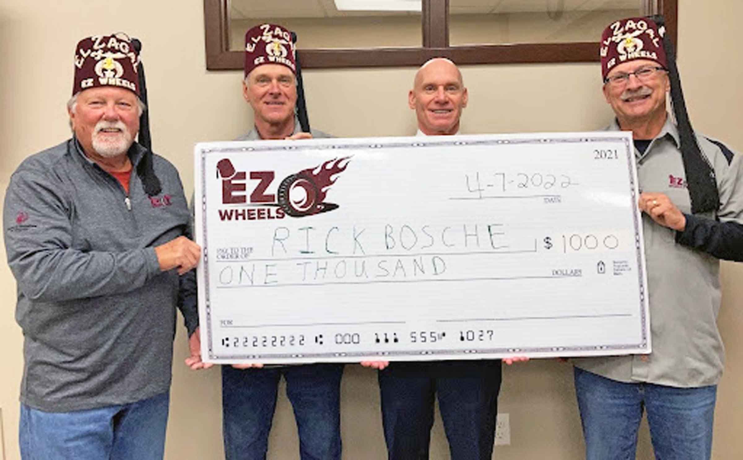 EZ Wheels Shrine Club announces winner of Truck Drop raffle - Vimarsana News