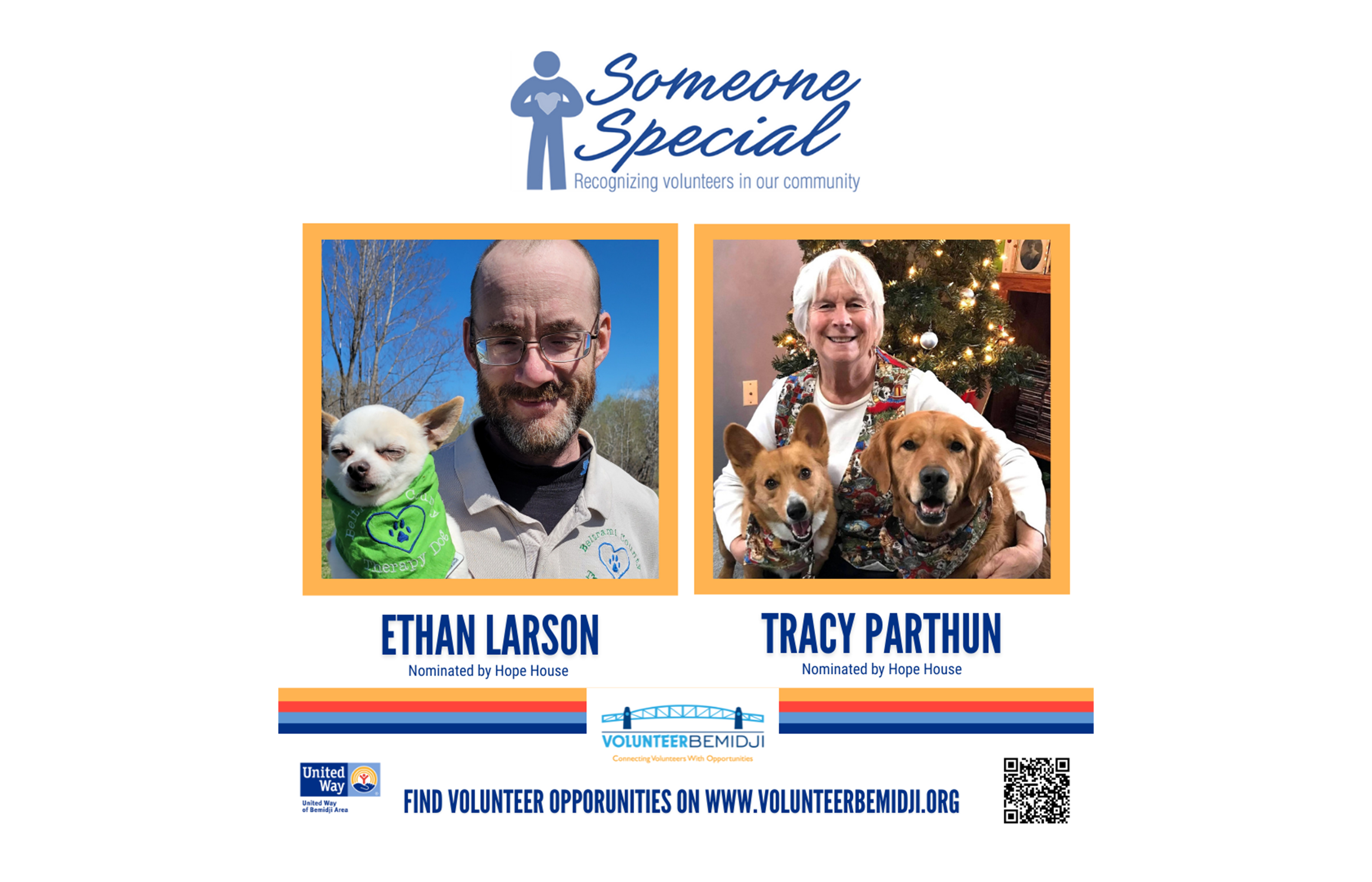 Someone Special Volunteers: Hope House nominates Ethan Larson and Tracy Parthun - Vimarsana News