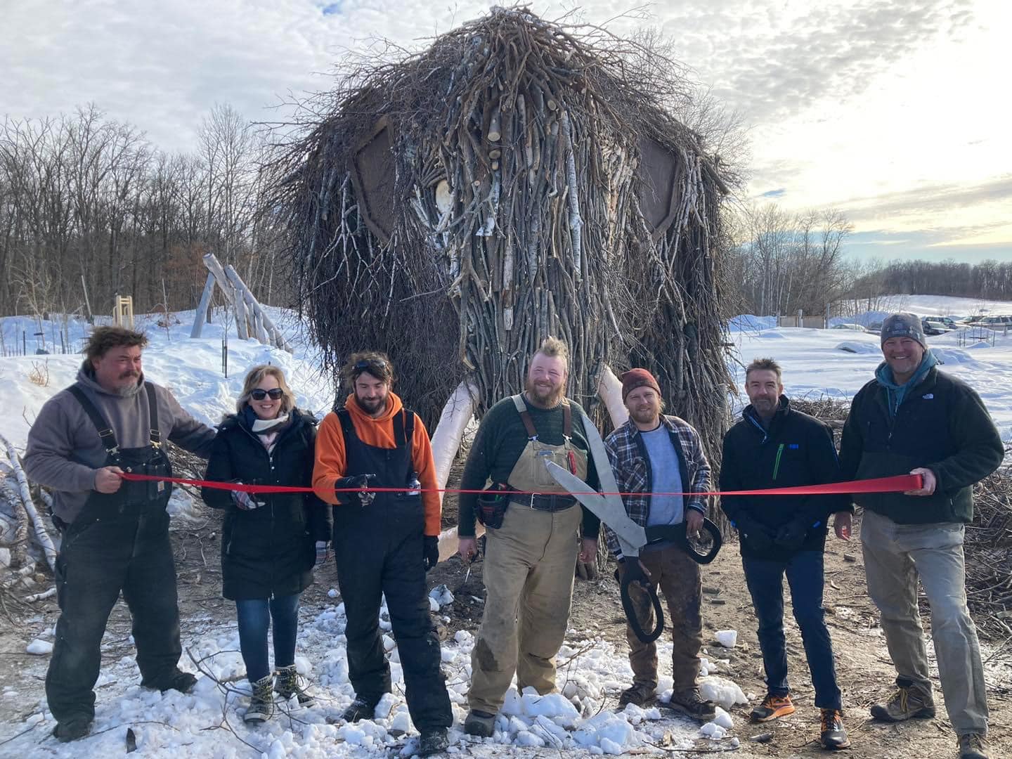 Finished Mashaal the Mammoth sculpture unveiled at Detroit Mountain - Vimarsana News