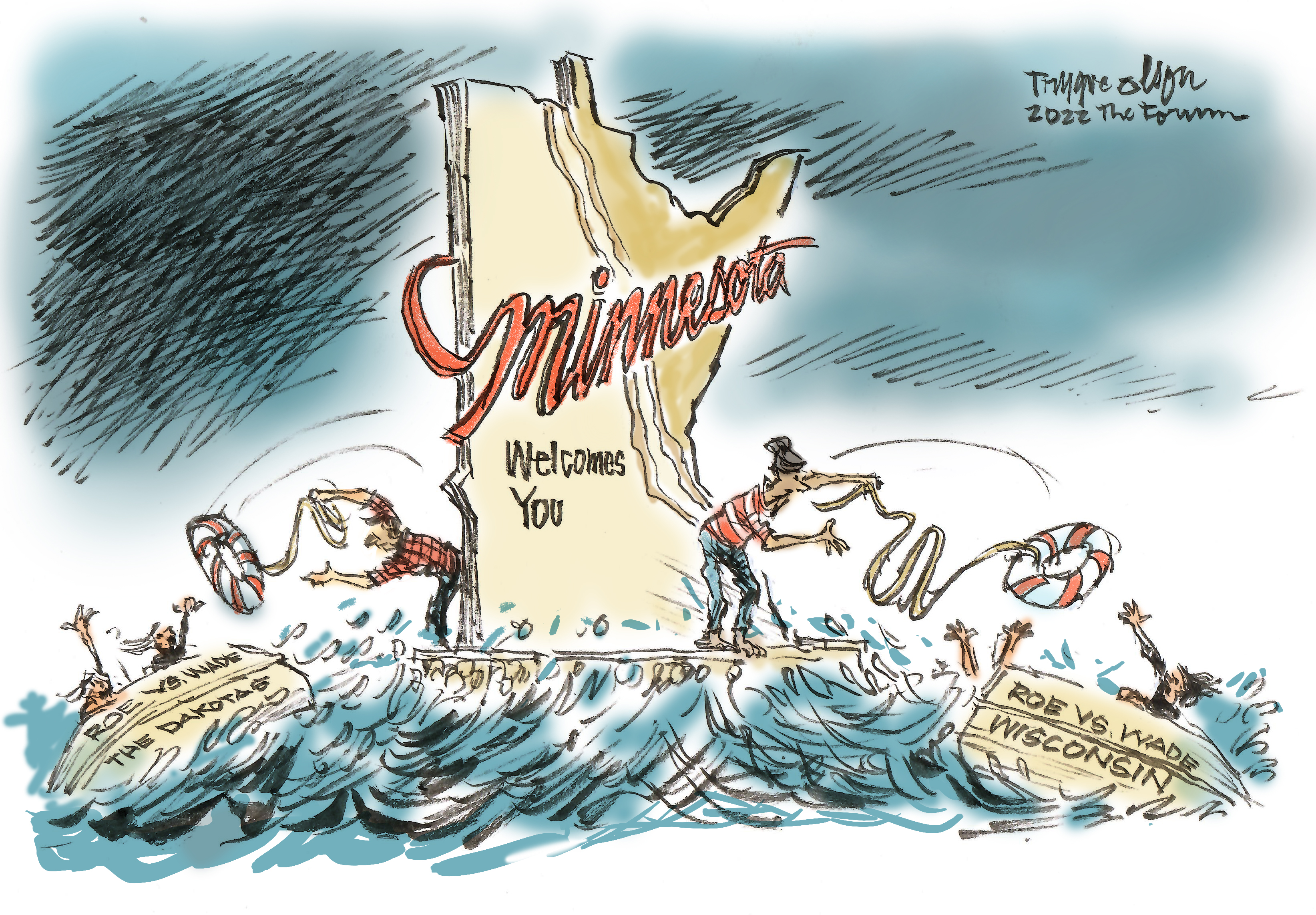 Trygve Olson cartoon: A Minnesota welcome - Vimarsana News