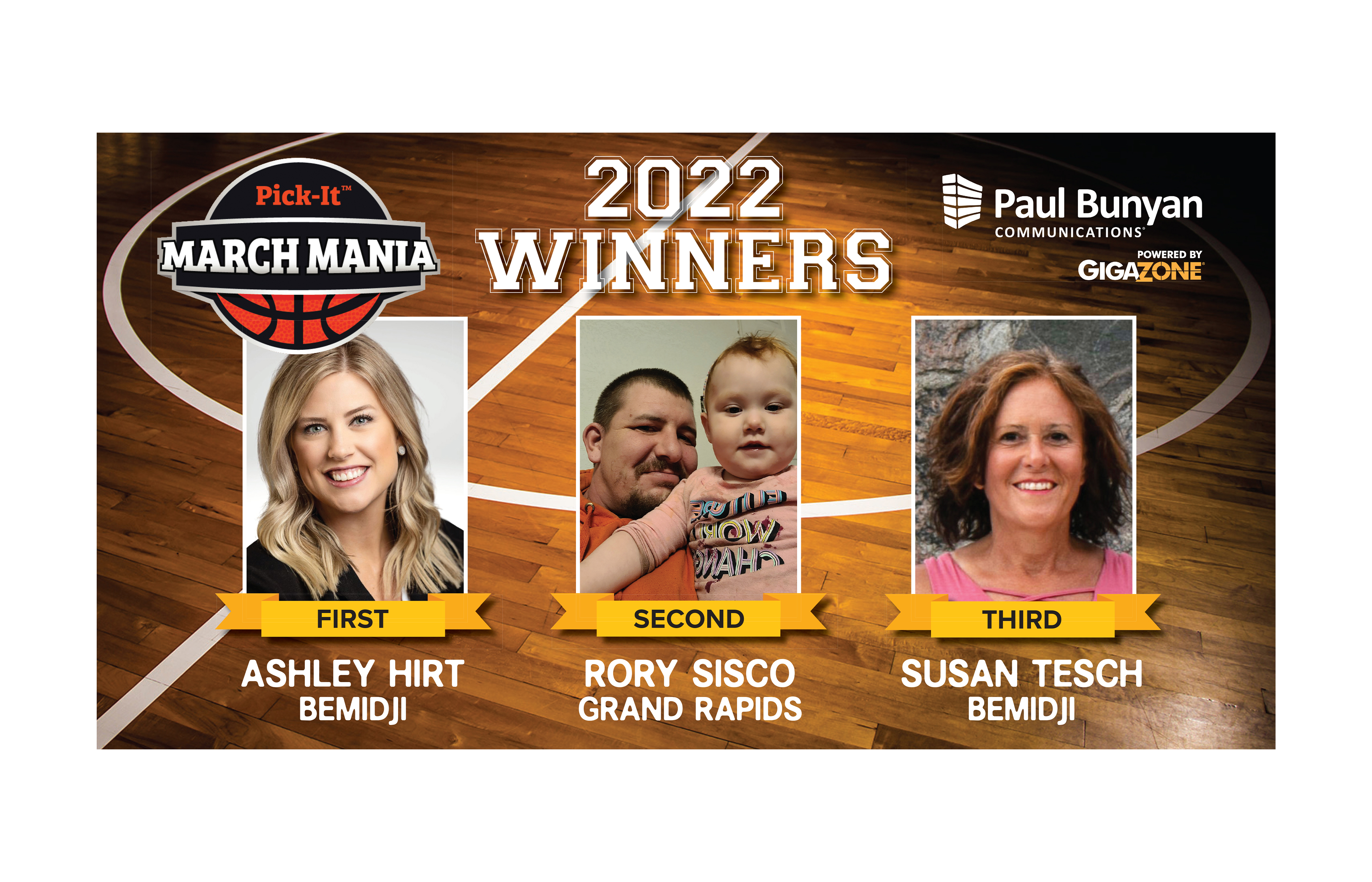 Paul Bunyan Communications announces winners of Pick-it March Mania - Vimarsana News