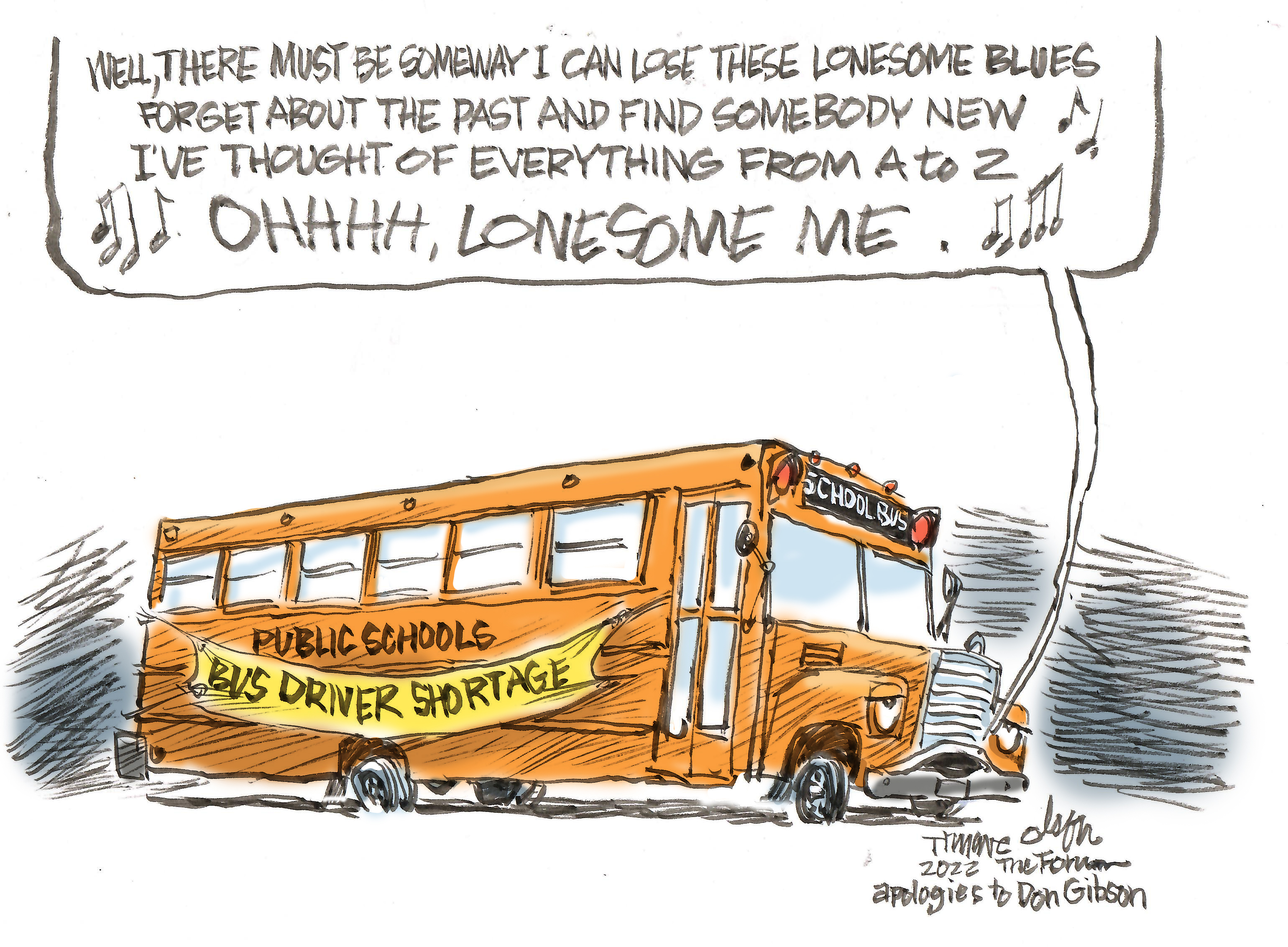 Trygve Olson cartoon: Oh Lonesome me - Vimarsana News