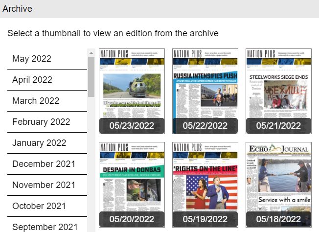 E-paper highlights: Echo Journal e-paper headlines for May 19-25, 2022 - Vimarsana News