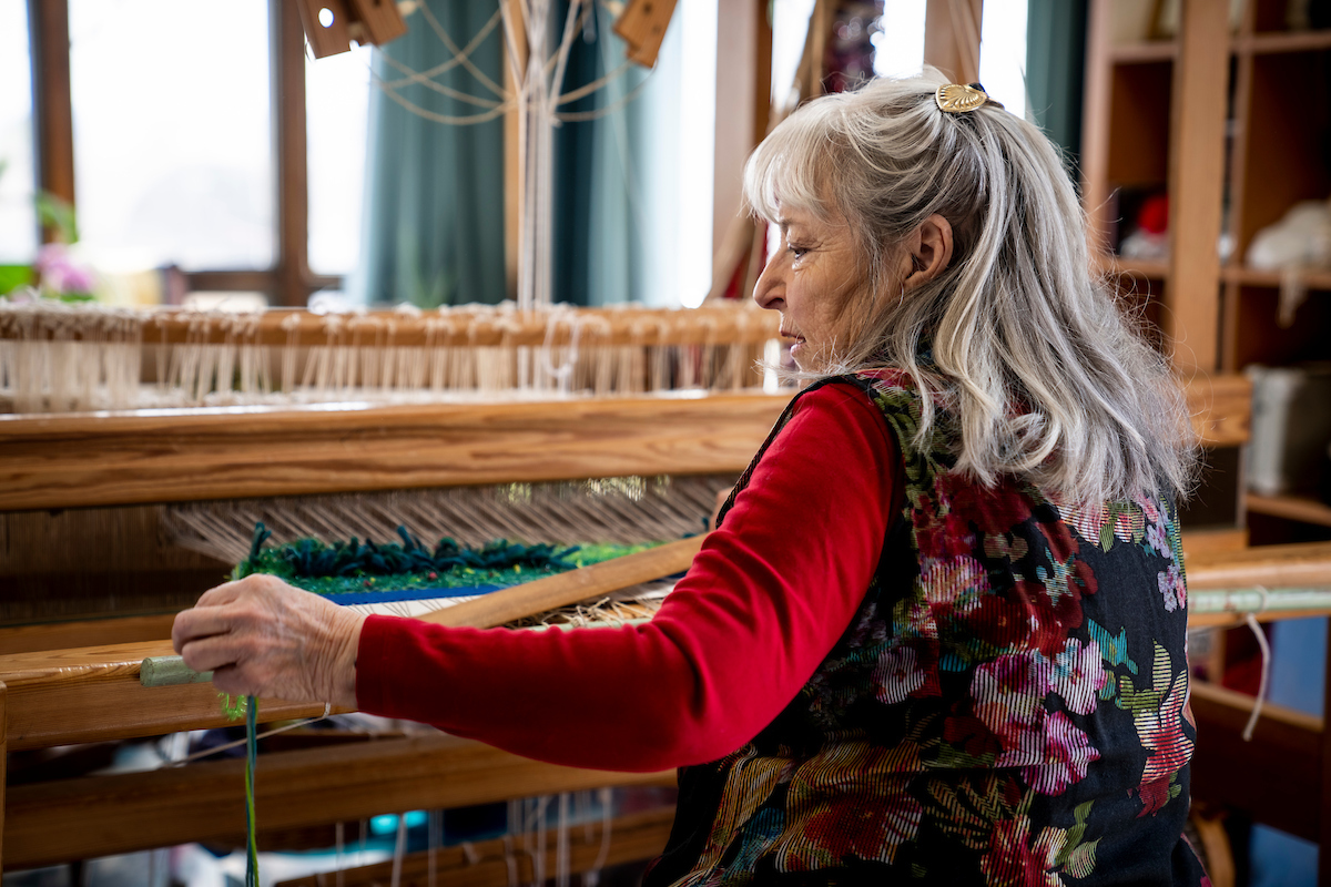 Fiber artist Phyllis Packard's tapestries, watercolors on display at Nobles County Art Center - Vimarsana News