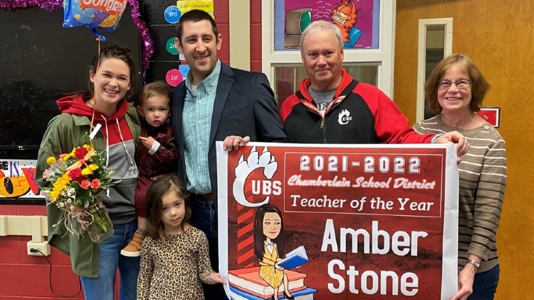 A student and an educator: Stone named Chamberlain's Teacher of the Year - Mitchell Republic | News, weather, sports from Mitchell South Dakota - Vimarsana News