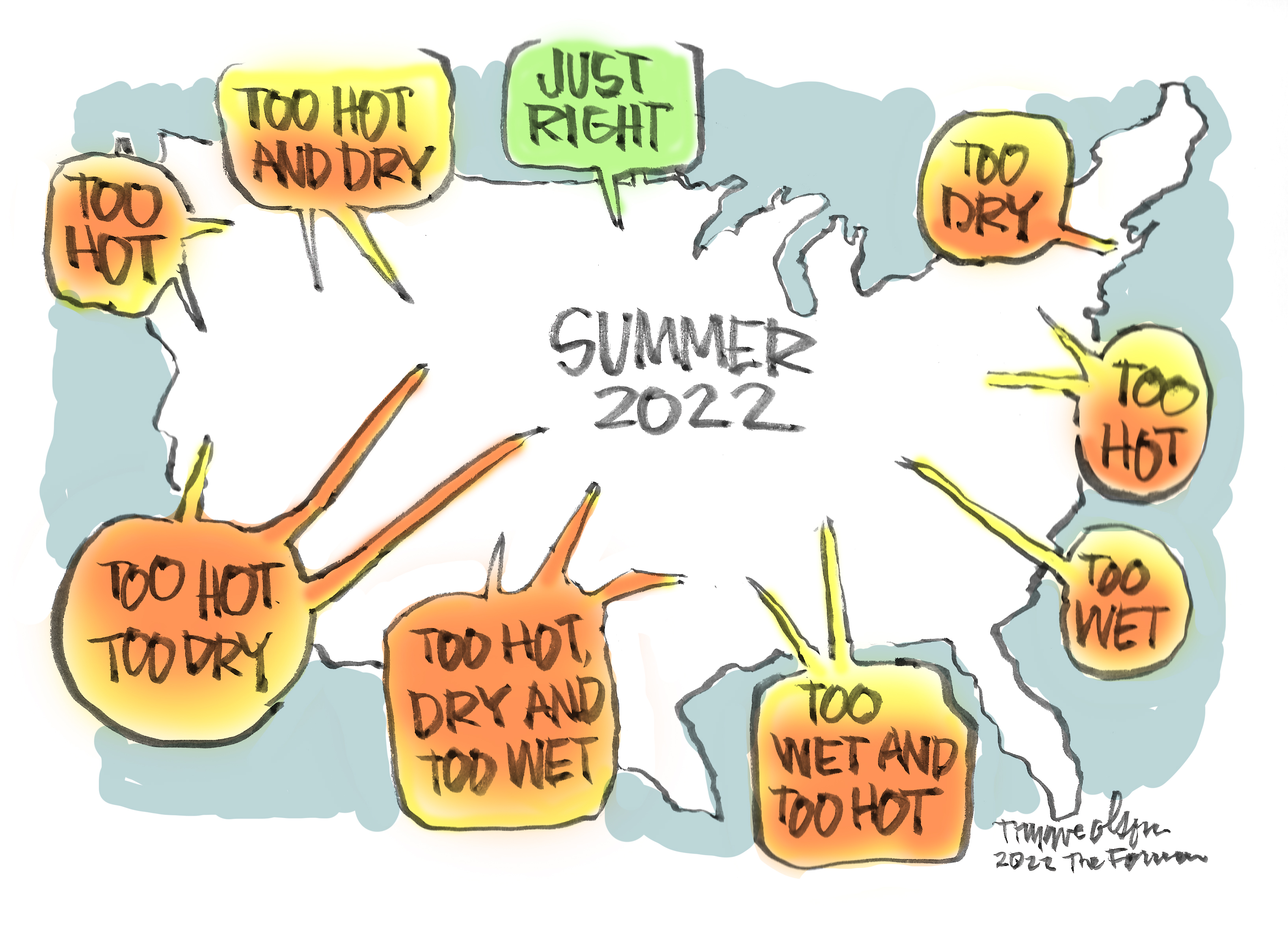 Trygve Olson cartoon: Summer 2022 - Vimarsana News